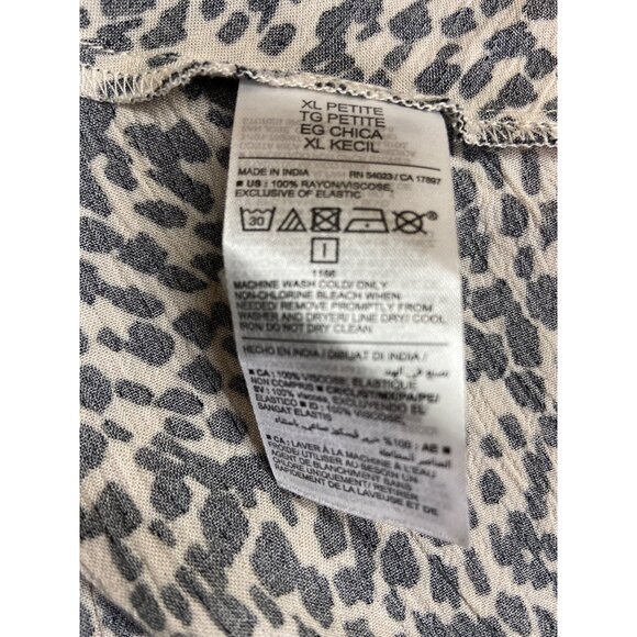 Old Navy Halter Smocked Maxi Dress XL Petite Animal Boho Vacation Resortwear Y2K - Picture 5 of 10